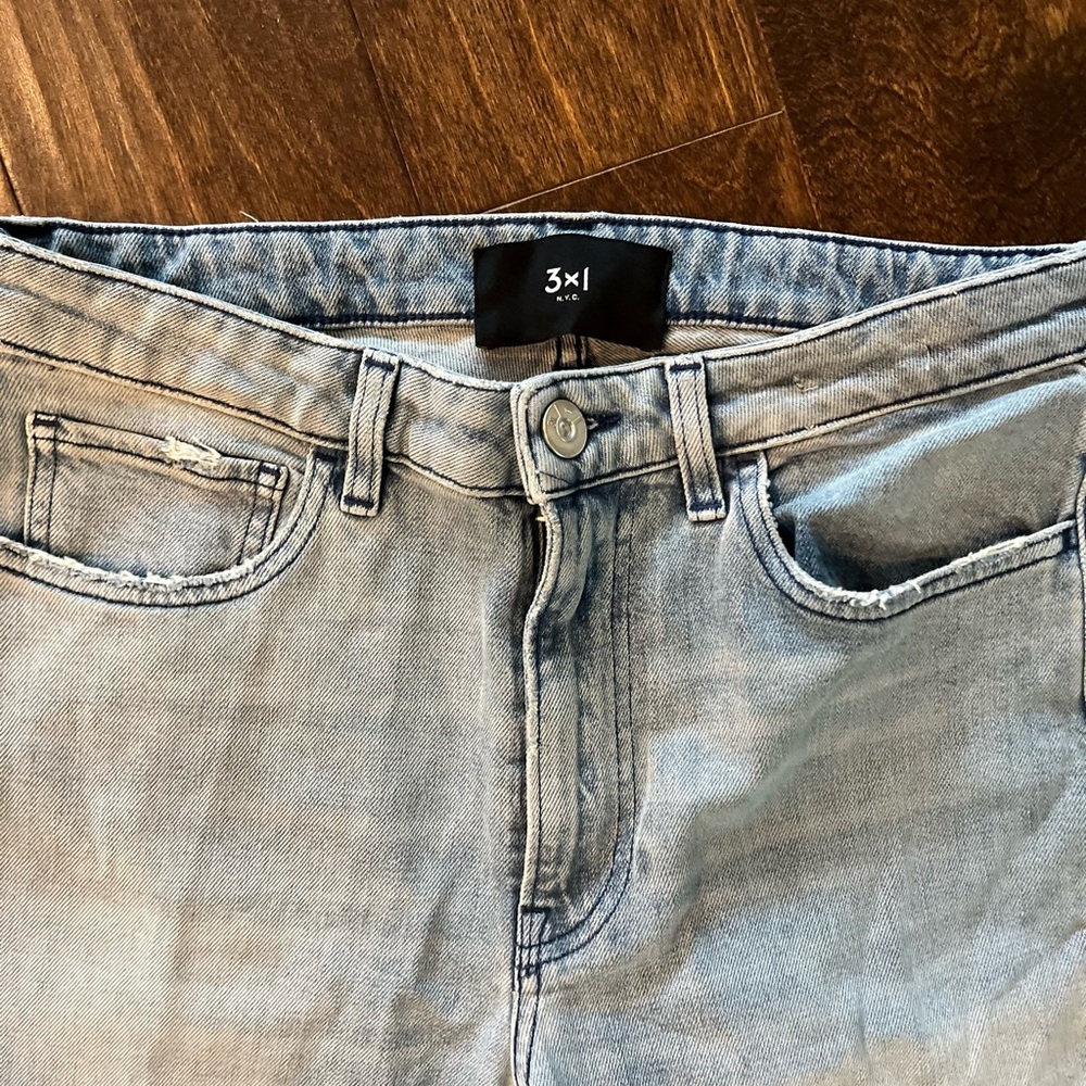 3x1 Faded Blue Denim jeans size 28